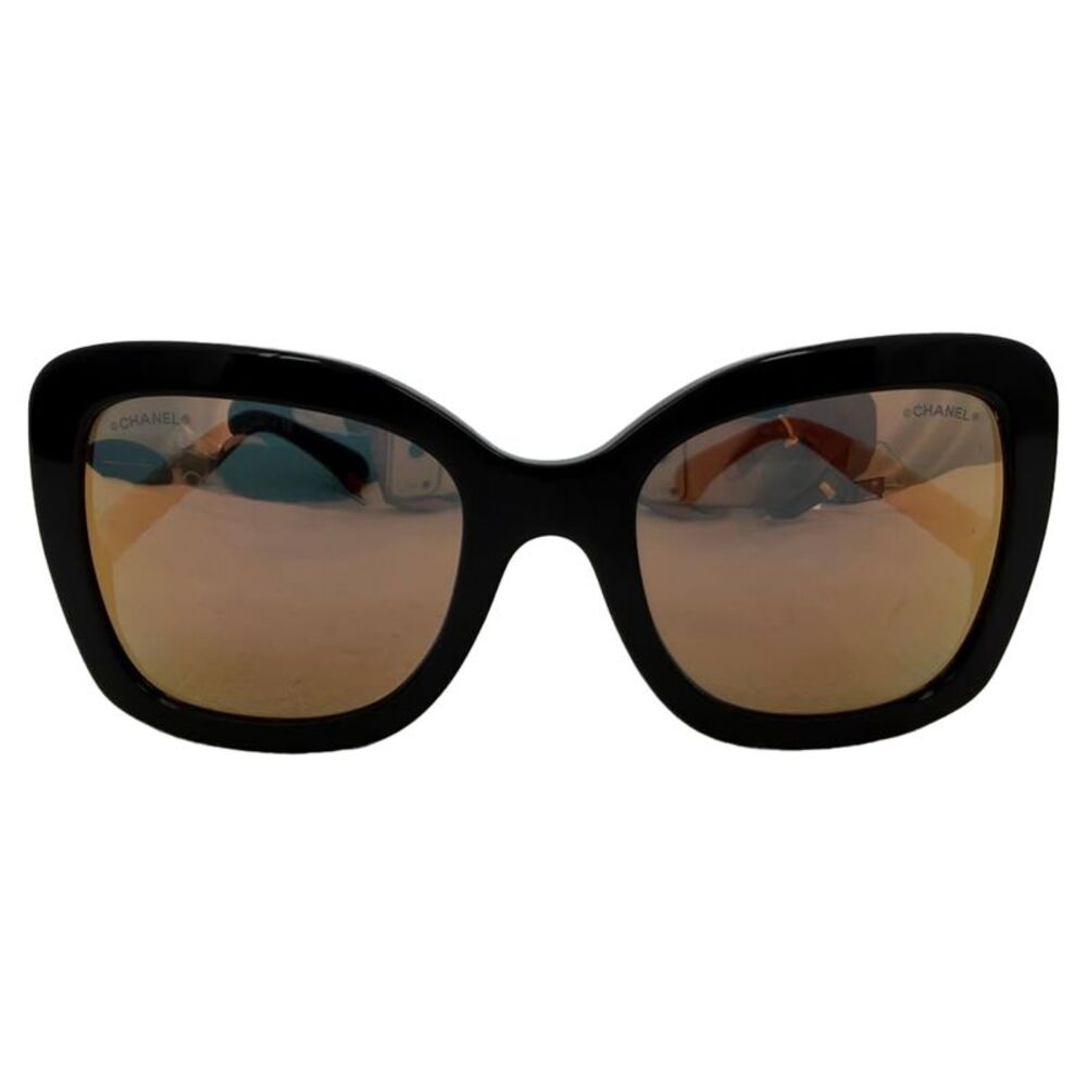 Chanel CH5370 Sunglasses Oversized Square Frame in Black Acetate